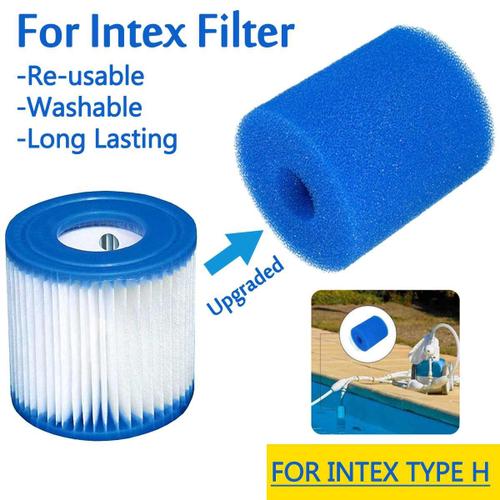 Éponge lavable réutilisable de mousse de filtre de piscine pour Intex type H 