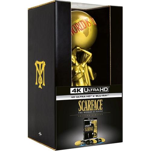 Scarface - Édition Limitée "The World Is Yours" - 4k Ultra Hd + Blu-Ray + Blu-Ray Version 1932 + Statuette