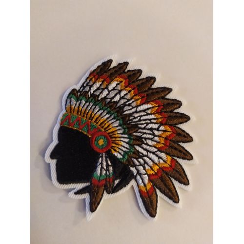 Ecusson Brodé Thermocollant Profil Apache