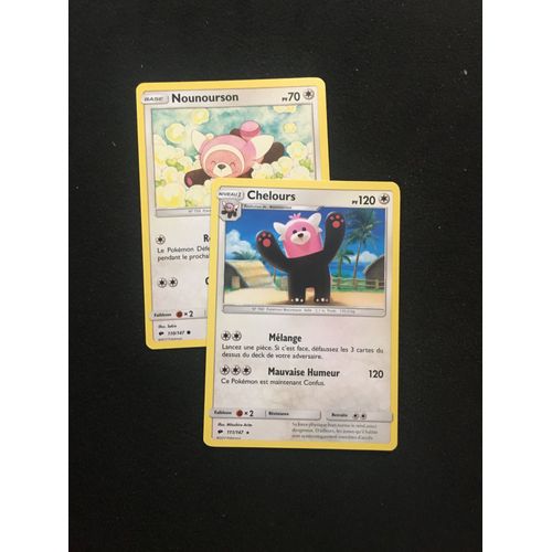 (2042) Nounourson + Chelours Pokemon