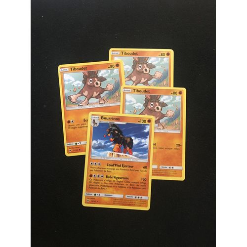 (2044) Tiboudet X3 + Bourrinos Pokemon