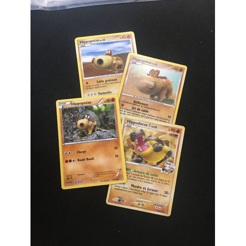 (2052) Hippopotas X3 + Hippodocus Pokemon