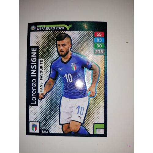 Carte Adrenalin Xl Euro 2020 Rare Lorenzo Insigne