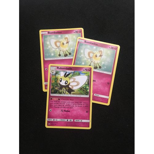(2078) Bombydou X2 + Rubombelle Pokemon