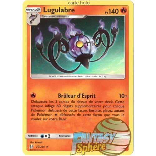 Carte Pokémon Française Rare Holo 30 /236 Lugulabre Harmonie Des Esprits