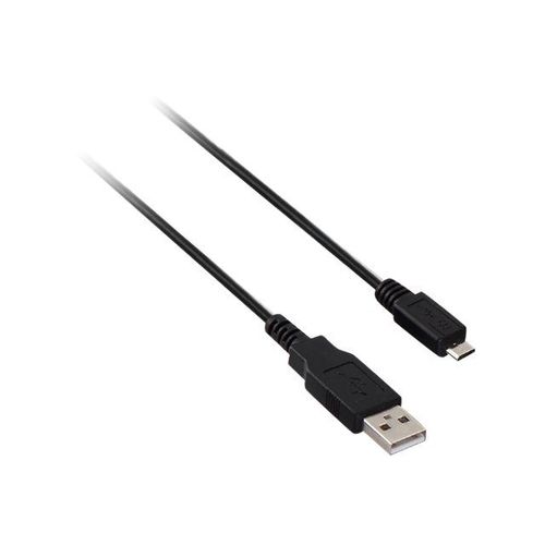V7 - Câble USB - USB (M) pour Micro-USB de type B (M) - 1 m - noir