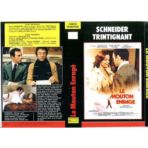 Jaquette Pour V H S - " Le Mouton Enragé " : Romy Schneider / J. Louis Trintignant - " Macao L' Enfer Du Jeu " : Von Stroheim / Hayakawa