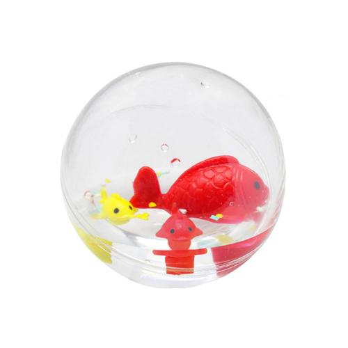 Bulle D'eau Famille Poisson 11 Cm - Fabriqué En Europe - Jouet De Bain