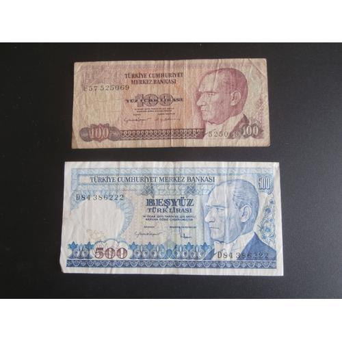 2 Billets De Banque (Turquie)