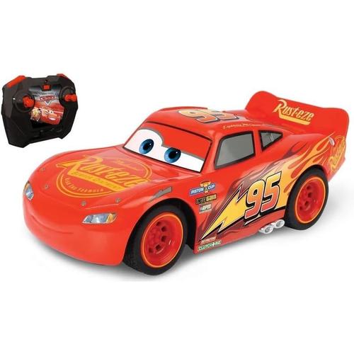 Multicolore Smoby Toys Majorette - Pixar - Cars 3 - Voiture Radio Commandée Flash Mcqueen - 17cm - Fonction Turbo - 203081005