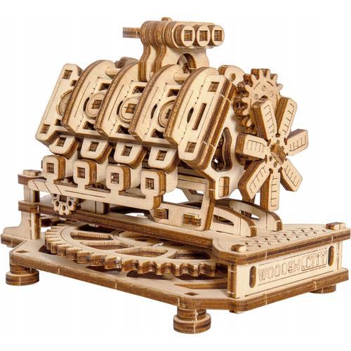 Puzzle 200 Pièces Puzzle 3d En Bois - Moteur V8