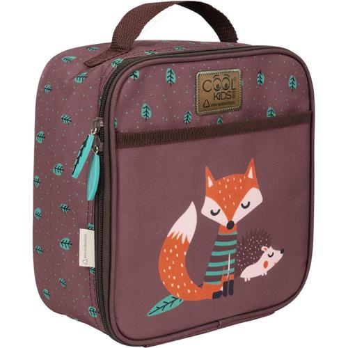 Renard Sac Isotherme Repas Imprimé Renard Hérisson Pour Enfant - Fille Garcon Avec Poche Intérieure - Lunch Bag Boite A Gouter Pique Nique Ecole Maternelle Primaire - 21x22x11 Cm (Renard)