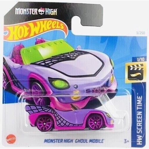 Hot Wheels 1/64 N° 3/250- Monster High Ghoul Mobile - Hw Screen Time 2024