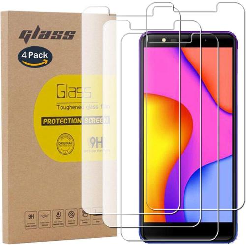 4 Pack Film Protection En Verre Trempé Écran Protecteur Vitre Pour Leagoo M10 Glass Protector Haute Transparence Super Résistant Sans Bulles D'air 0.26mm/9h