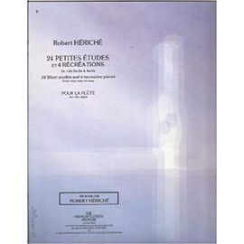 24 Petites Études Et 4 Récréations De Très Facile À Facile Pour La Flûte