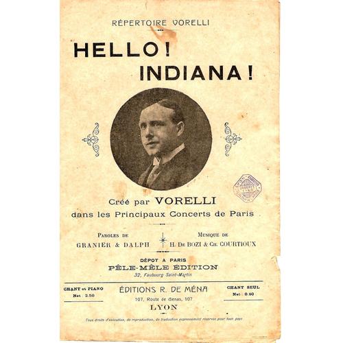 Hello Indiana. Vorelli. A 62