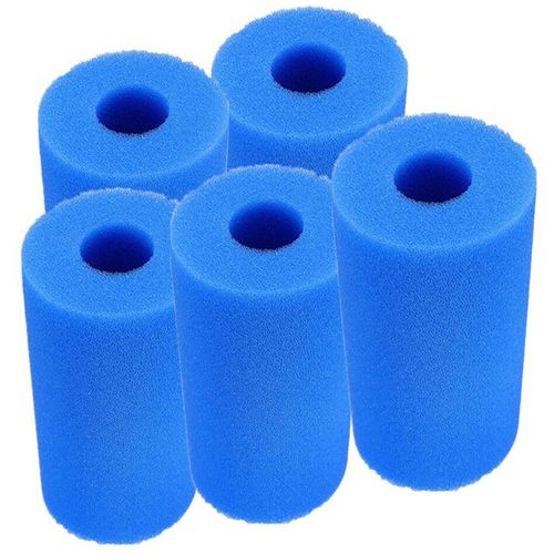 5PCS Filtre Lavable de piscine pour piscine Intex de type A ,Filtre Eponge de Cartouche Mousse