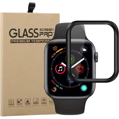Protection D'écran Pour Apple Watch Se 44mm 2022 2021/Series 6/5 44mm,Couverture Complète Verre Trempé Pour Apple Watch Series 6/5/Se 44mm
