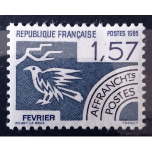 Préoblitéré Mois De L'année - Février 1,57 (Impeccable N° 187) Neuf** Luxe (= Sans Trace De Charnière) - France Année 1985 - N10883