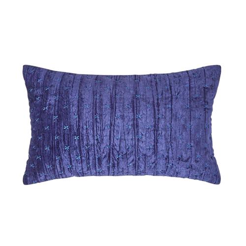 Housse De Coussin En Velours Piqué Ivoire 30 X 50 Cm