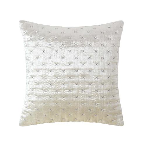 Housse De Coussin En Velours Piqué Bleu Marine 40 X 40 Cm