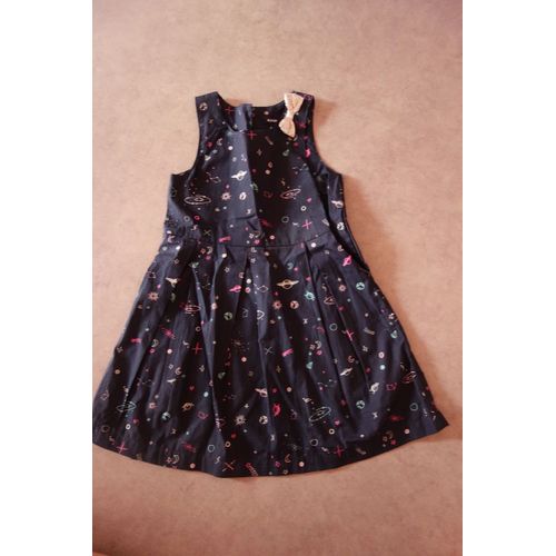Robe Tissu Marine Imprimé "Galaxie" Kiabi - 4 Ans