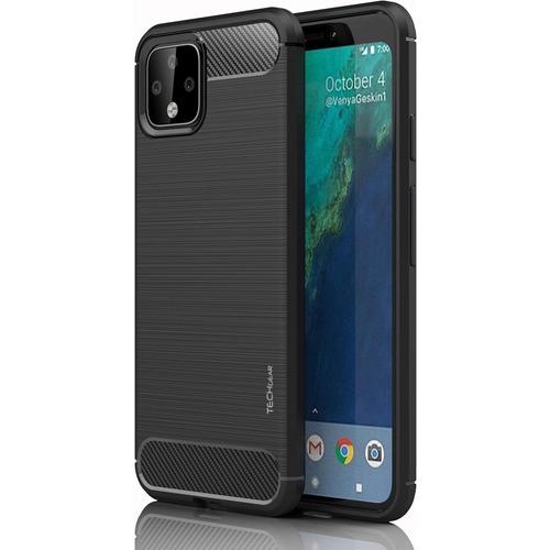 Coque Pixel 4 Xl Stealth Case Coque Flexible Antidéflagrante En Tpu Protection En Fibre De Carbone Soft Flexible Compatible Avec Google Pixel 4 Xl Noir