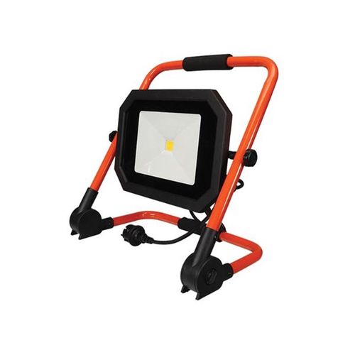 Projecteur De Chantier Portable À Led - Pliant - 50 W - 4000 K - Câble De 1.5 M + Fiche Eu