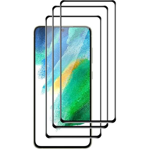 3 Unités Protecteur D'écran Pour Samsung Galaxy S21 Fe, Dureté 9h  Haute Définition  Anti Rayures Verre Trempé Pour Samsung Galaxy S21 Fe, Noir