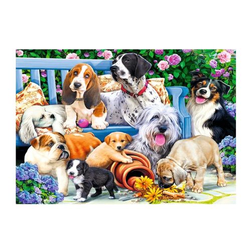 Puzzle 1000 Pièces Dogs In The Garden