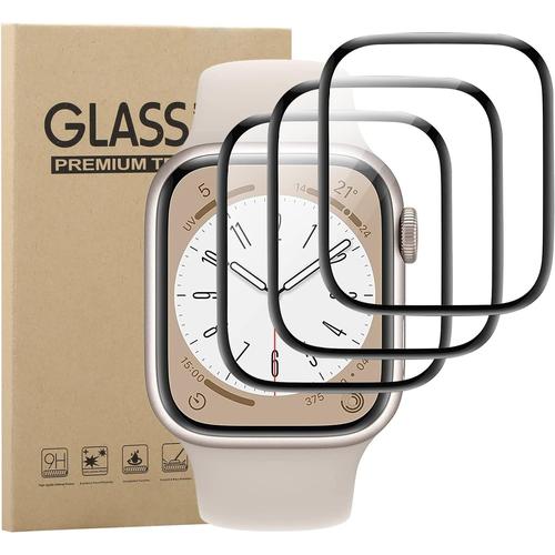 Protection Écran Pour Apple Watch Series 8 41mm/Series 7 41mm, 3 Pièces Pas De Verre Trempé,Ultra Résistant, Ultra Hd Tpu Film Protection Écran