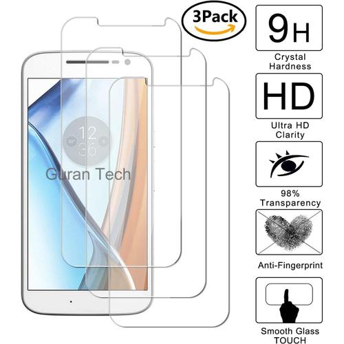 3 Pièces Glass Protector Pour Motorola Moto G4 Smartphone Screen Verre Trempé Protecteur D'écran Résistant Aux Éraflures