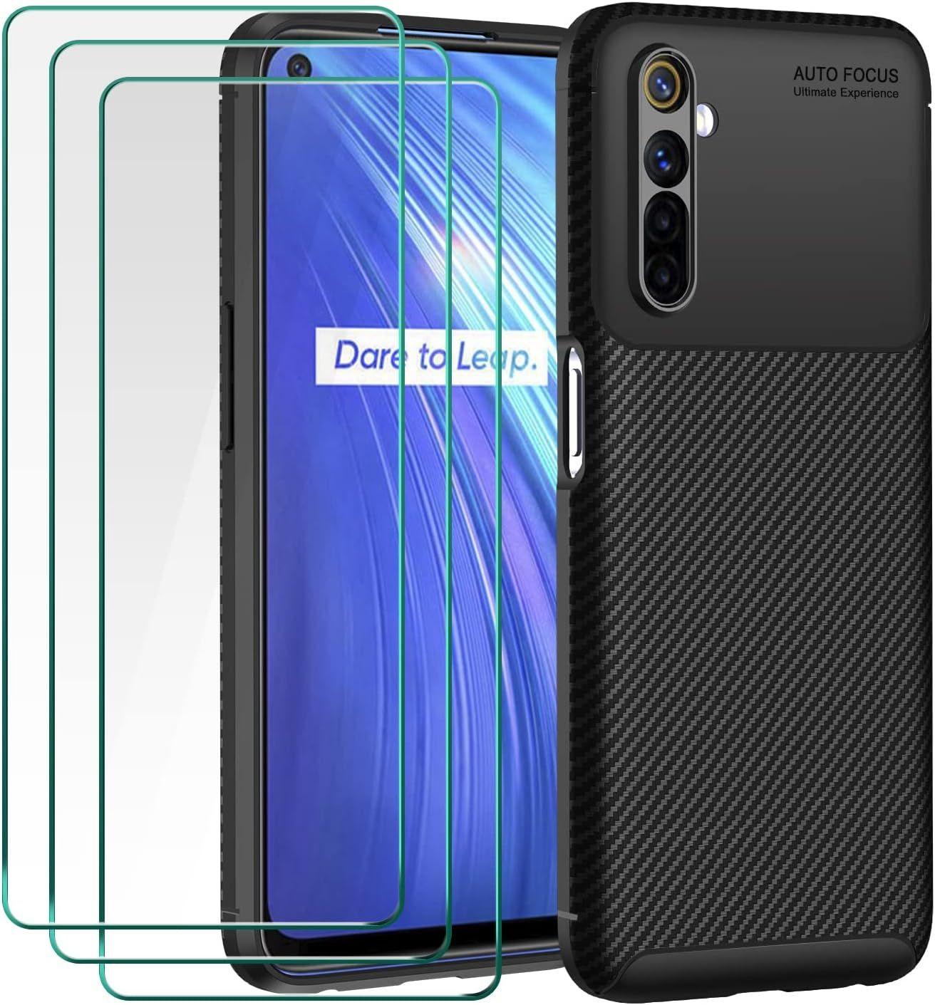 Coque Pour Oppo Realme 6 Oppo Realme 6s, Avec 3 Pices En Ve...