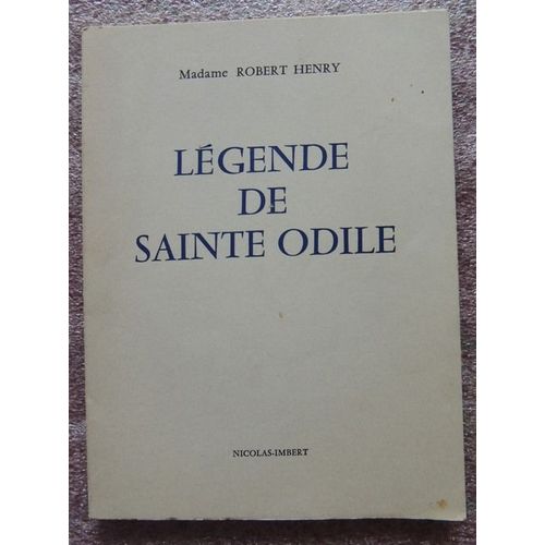 Lègende De Sainte Odile