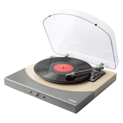 Ion PREMIERLPWOOD - Platine Vinyle Premier LP Bluetooth/AUX/HP - Bois