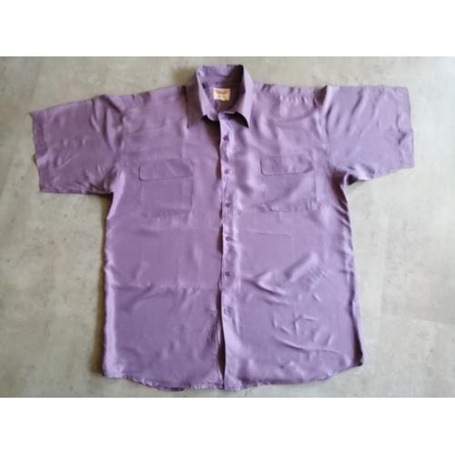 Chemise Manches Courtes Mauve Harry Kayn