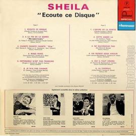 SHEILA CD Album Ecoute ce disque