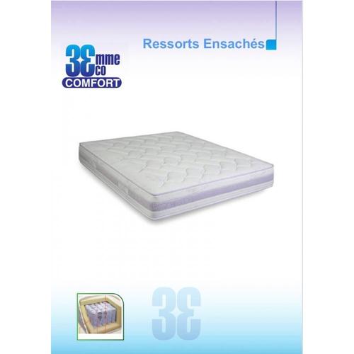 Matelas Eco-Confort Ressorts Ensaches 7 Zones 140*25*190cm