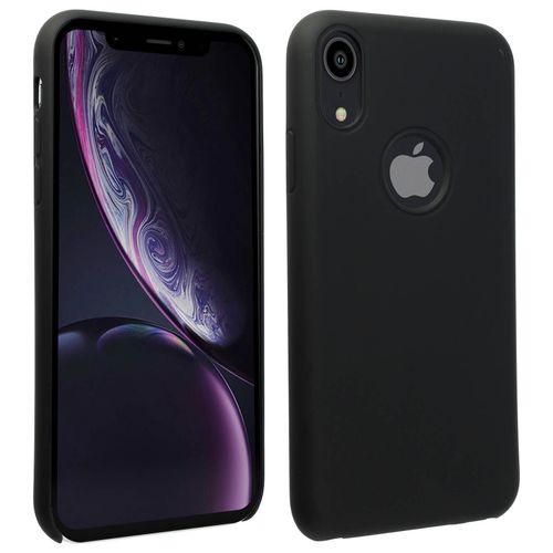 Coque Iphone Xr Silicone Semi-Rigide Mat Finition Soft Touch Noir