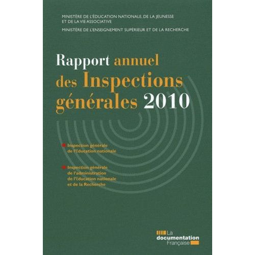 Rapport Annuel Des Inspections Générales 2010