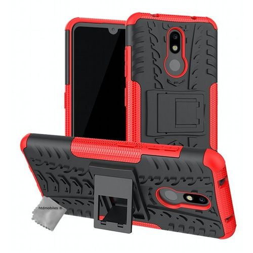 Housse Etui Coque Rigide Anti Choc Pour Nokia 3.2 + Film Ecran - Rouge