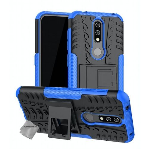 Housse Etui Coque Rigide Anti Choc Pour Nokia 4.2 + Film Ecran - Bleu
