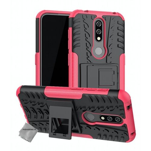 Housse Etui Coque Rigide Anti Choc Pour Nokia 4.2 + Film Ecran - Rose