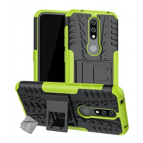 Housse Etui Coque Rigide Anti Choc Pour Nokia 4.2 + Verre Trempe - Vert