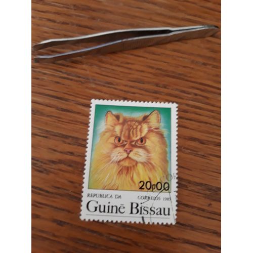 Timbre Chat Cat Guinée Bissau Tp7