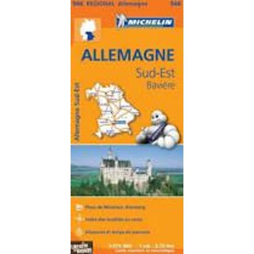 Carte Michelin Allemagne Sud-Est Baviere N°546