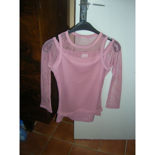 Ensemble Haut Manches Longues Et Débardeur Taille 34/36 Polyester 100%.