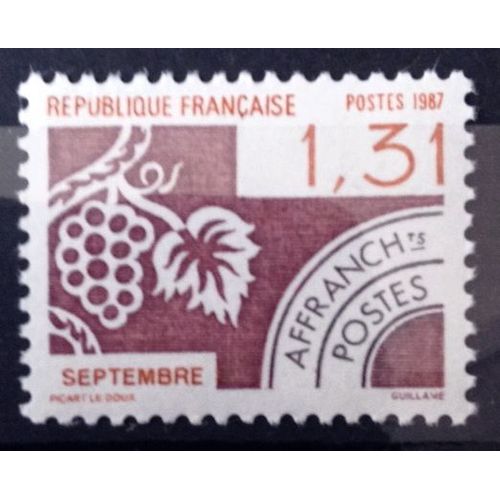 Préoblitéré Mois De L'année - Septembre 1,31 (Impeccable N° 194) Neuf** Luxe (= Sans Trace De Charnière) - France Année 1987 - N10890