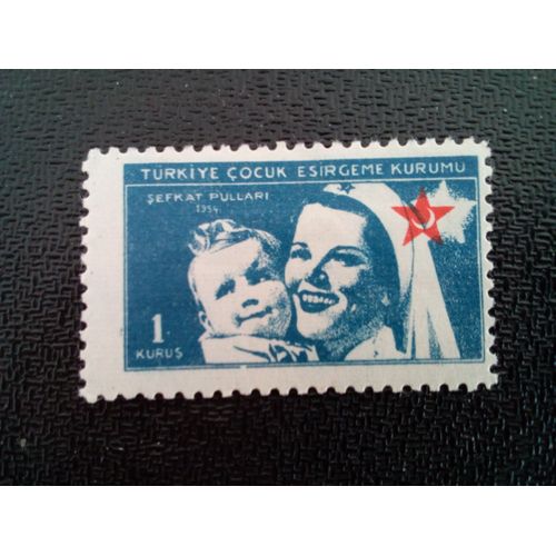 Timbre Turquie M I Z178 Infirmière Avec Un Enfant 1954 ( 7812 )