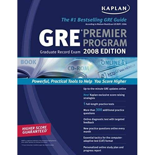 Kaplan Gre Exam 2008 Premier Program (W/ Cd-Rom) (Kaplan Gre Premier Program (W/Cd))